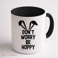 Don't Worry Be Hoppy Coffee Mug thumb 1