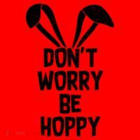 Don't Worry Be Hoppy Santa Hat thumb 1