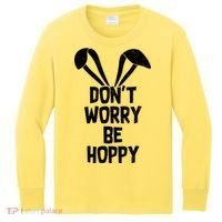 Don't Worry Be Hoppy Kids Long Sleeve Shirt thumb 0