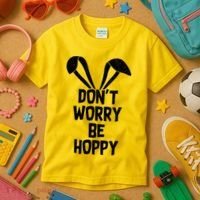 Don't Worry Be Hoppy Kids T-Shirt thumb 3