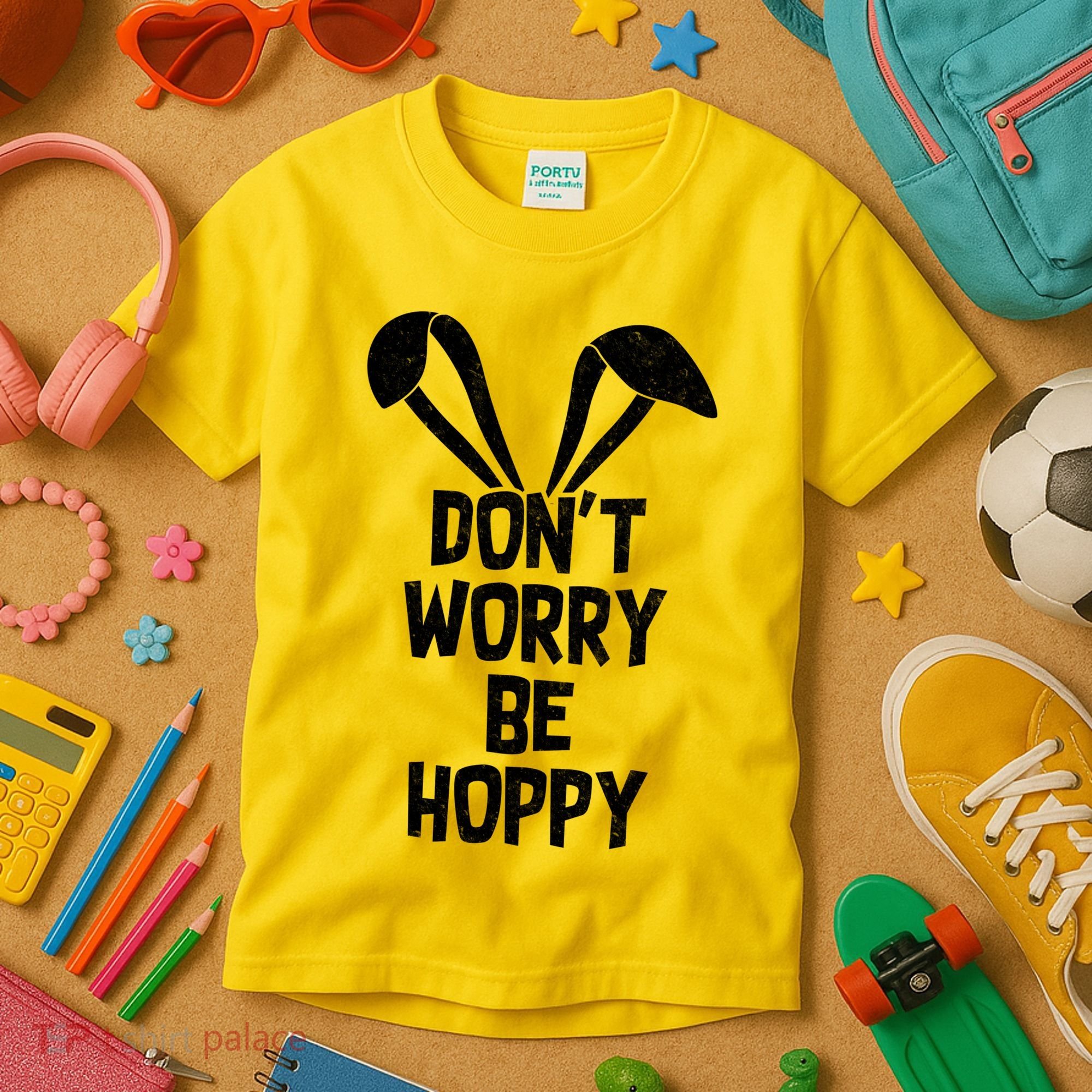 Don't Worry Be Hoppy Kids T-Shirt