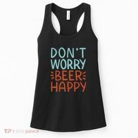 Don't Worry Beer Happy Women's Tank Top thumb 0