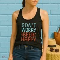 Don't Worry Beer Happy Women's Tank Top thumb 2