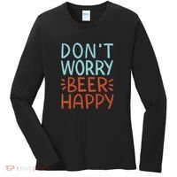 Don't Worry Beer Happy Women's Long Sleeve Shirt thumb 0