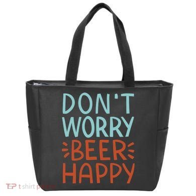 Don't Worry Beer Happy Tote Bag