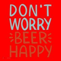 Don't Worry Beer Happy Santa Hat thumb 1