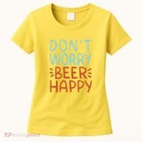 Don't Worry Beer Happy Women's T-Shirt thumb 0