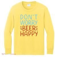 Don't Worry Beer Happy Kids Long Sleeve Shirt thumb 0