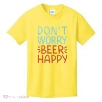 Don't Worry Beer Happy Kids T-Shirt thumb 0