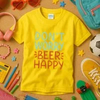 Don't Worry Beer Happy Kids T-Shirt thumb 3