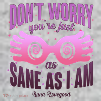 Don't Worry You're Just As Sane As I Am Luna Lovegood The Baniff Cuffed Pom Beanie thumb 2