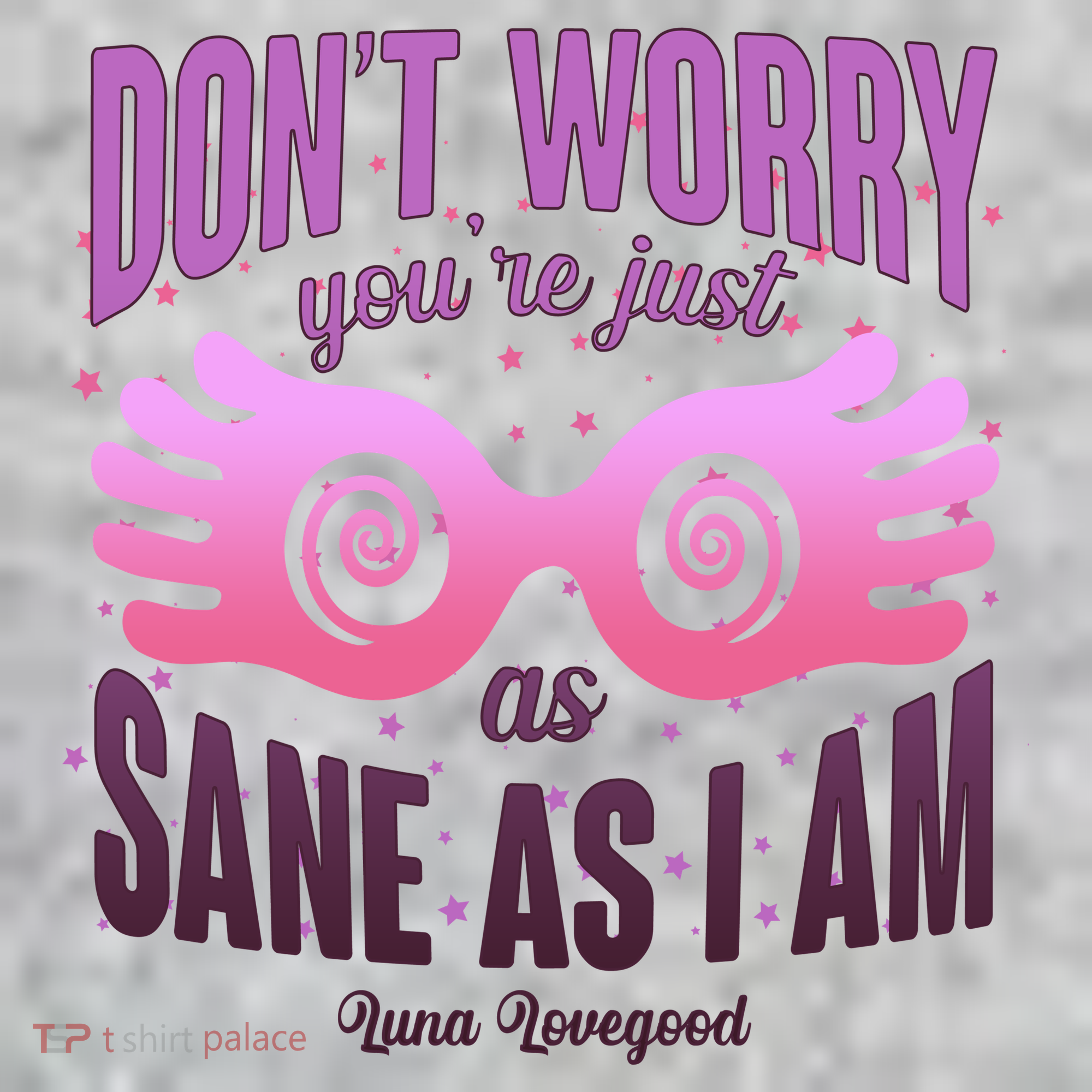 Don't Worry You're Just As Sane As I Am Luna Lovegood The Baniff Cuffed Pom Beanie
