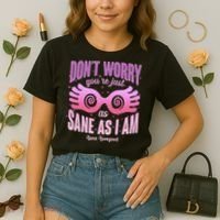 Don't Worry You're Just As Sane As I Am Luna Lovegood Comfort Colors Boxy T-Shirt thumb 2