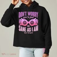 Don't Worry You're Just As Sane As I Am Luna Lovegood Ladies Heavyweight Boxy Pullover Hoodie thumb 0