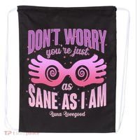 Don't Worry You're Just As Sane As I Am Luna Lovegood Drawstring Bag thumb 0