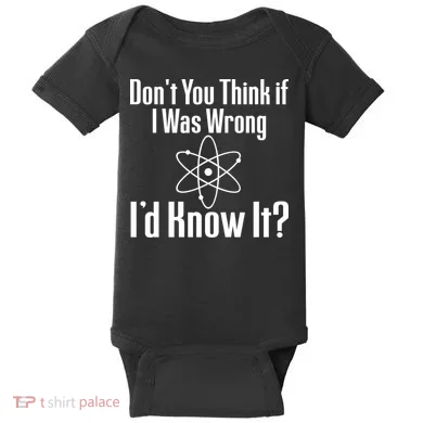 Don't You Think That If I Was Wrong I'd Know It? Baby Bodysuit