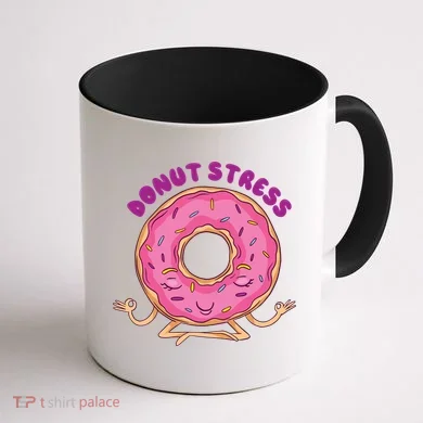 Donut Stress Coffee Mug back