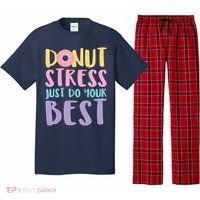 Donut Stress Just Do Your Best Pajama Set thumb 0