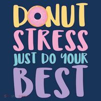 Donut Stress Just Do Your Best Women's Hoodie thumb 2