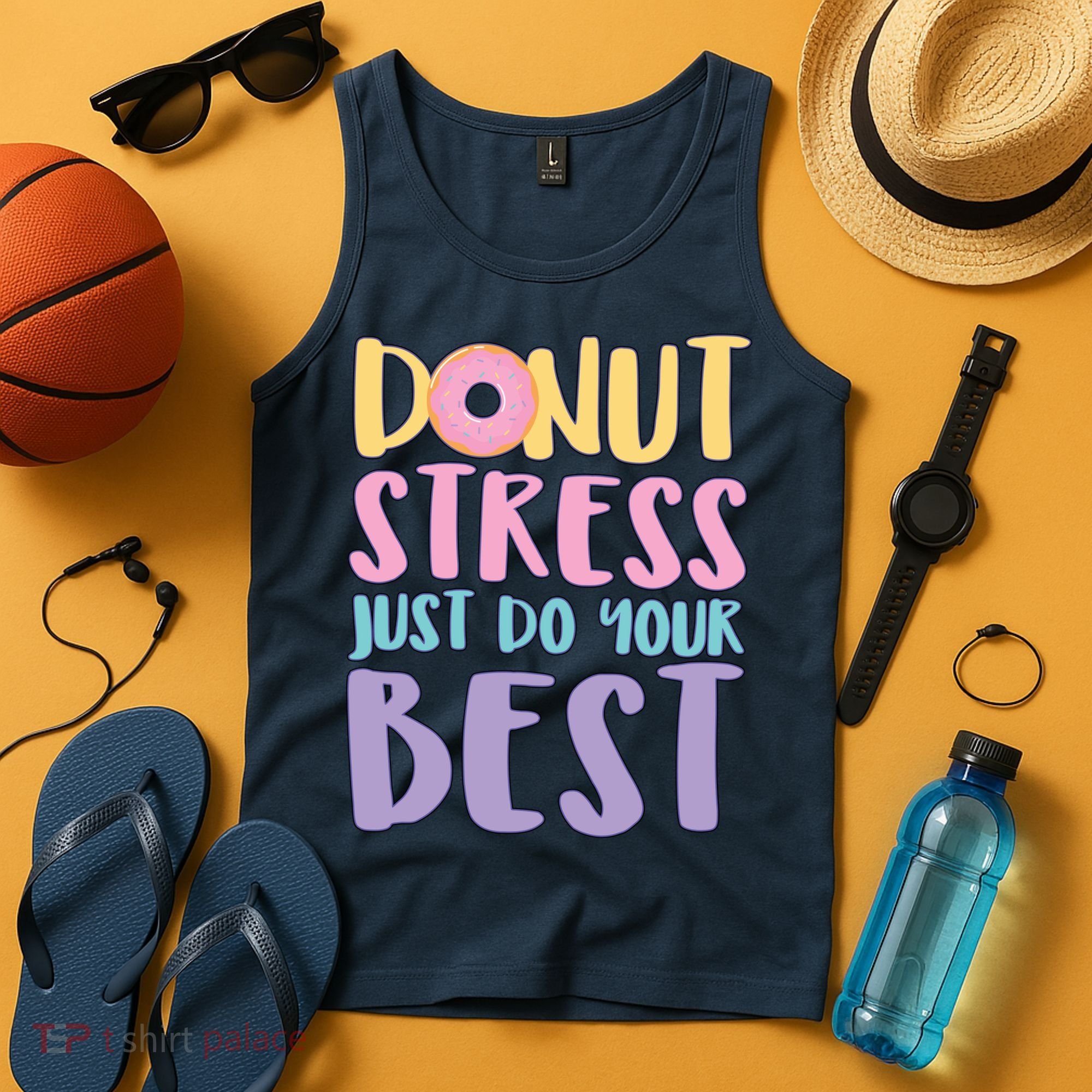 Donut Stress Just Do Your Best Tank Top