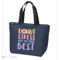 Donut Stress Just Do Your Best Tote Bag thumb 3