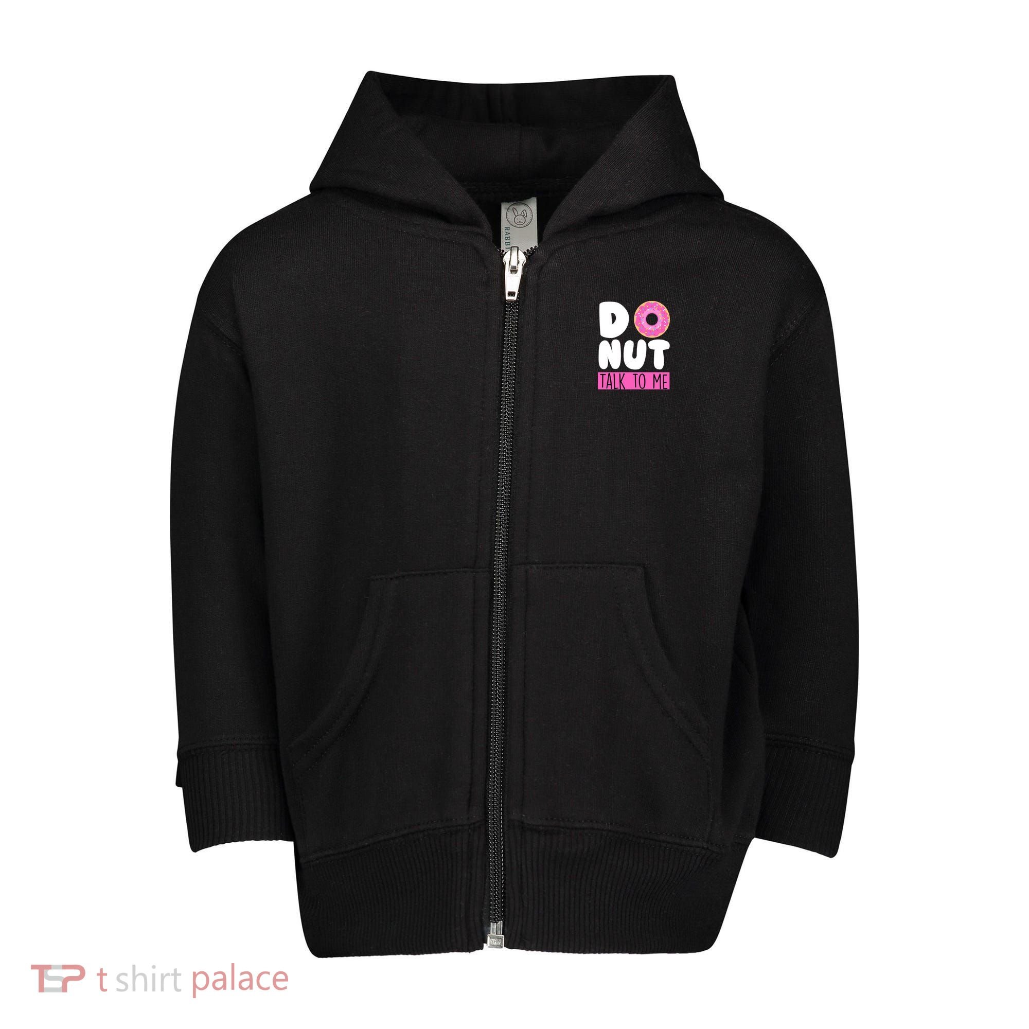 Donut Talk To Me Toddler Zip Fleece Hoodie