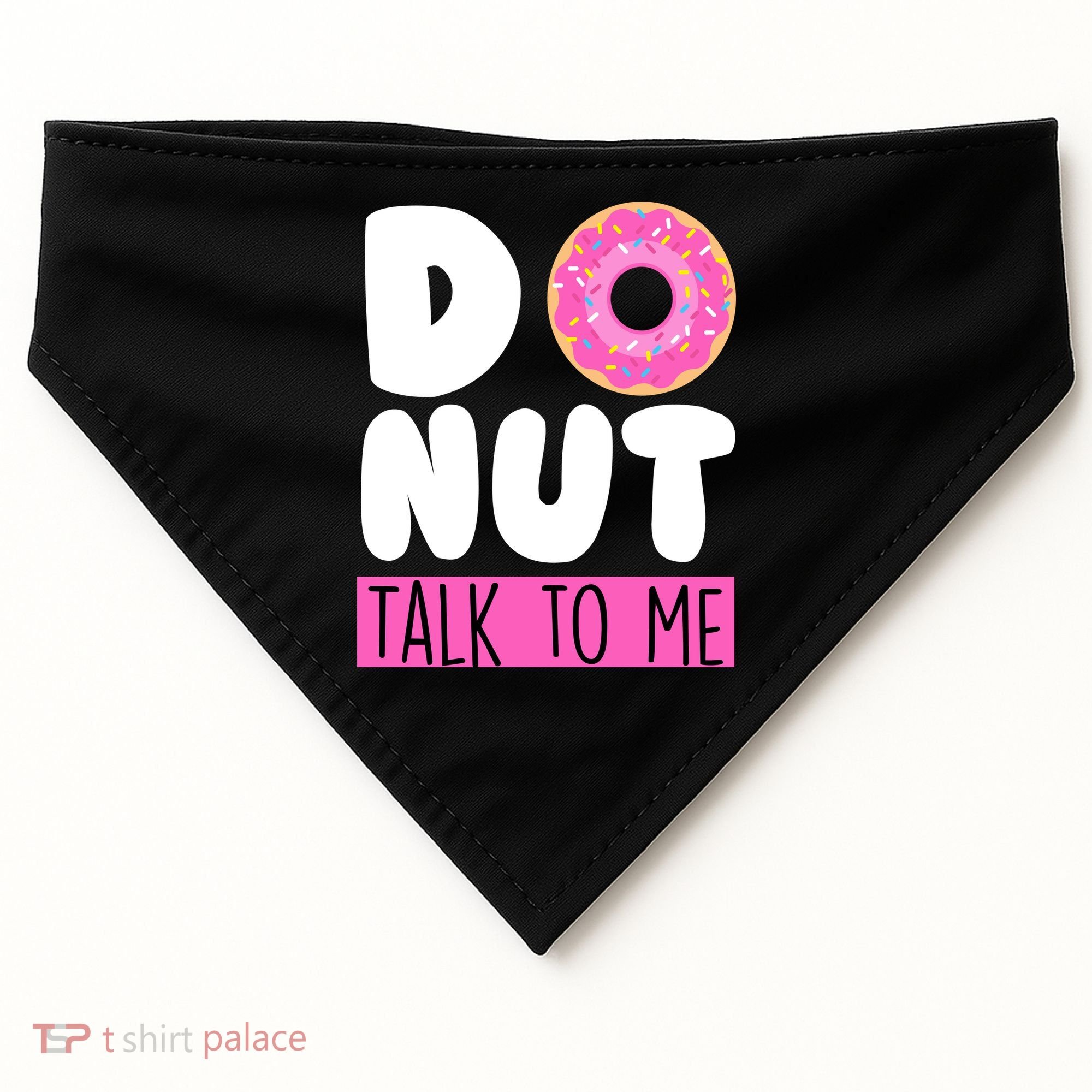 Donut Talk To Me USA-Made Doggie Bandana