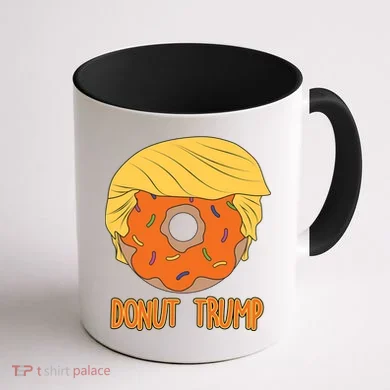 Donut Trump Coffee Mug back