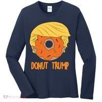 Donut Trump Women's Long Sleeve Shirt thumb 0