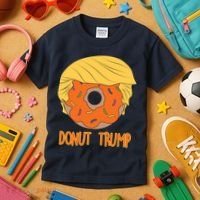 Donut Trump Kids T-Shirt thumb 3