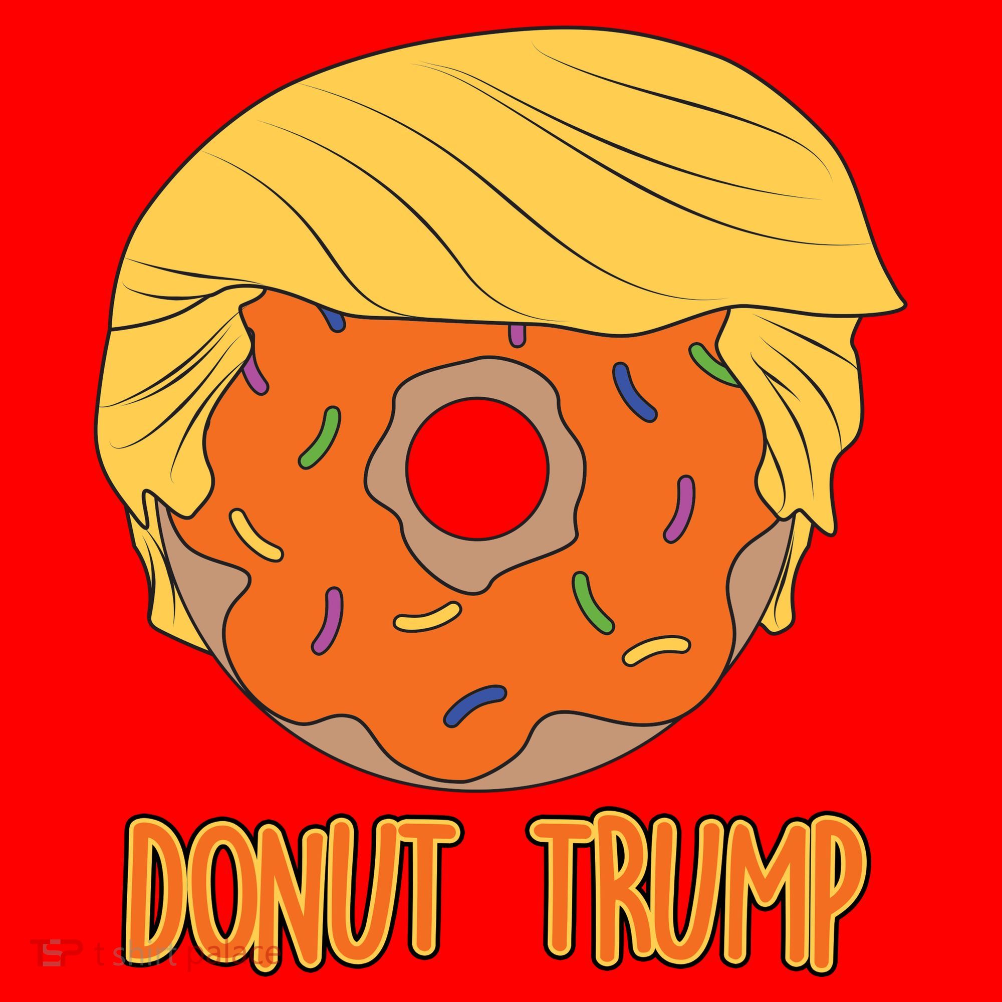 Donut Trump Santa Hat