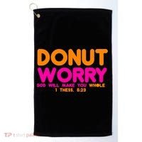 Donut Worry Golf Towel thumb 0