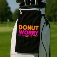 Donut Worry Golf Towel thumb 2