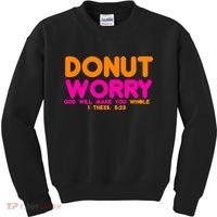 Donut Worry Kids Sweatshirt thumb 0