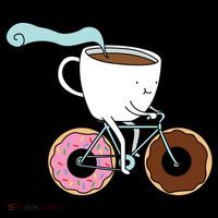 Donuts Coffee Bicycle  Coaster thumb 2