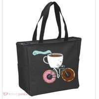 Donuts Coffee Bicycle  Tote Bag thumb 2