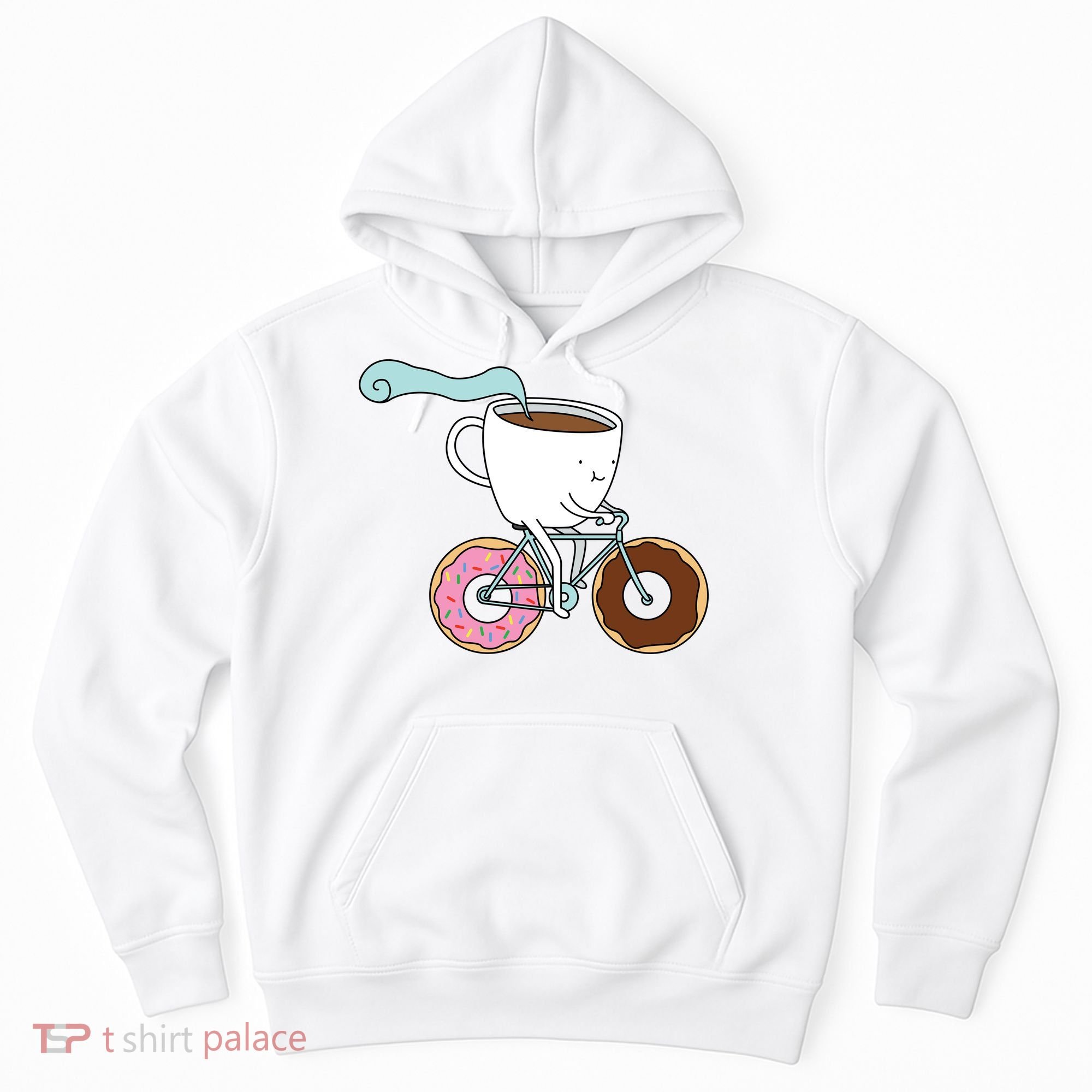 Donuts Coffee Bicycle  Hoodie
