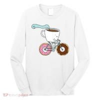 Donuts Coffee Bicycle  Long Sleeve Shirt thumb 0