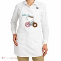 Donuts Coffee Bicycle  Apron thumb 2