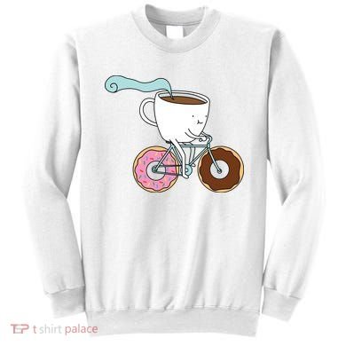 Donuts Coffee Bicycle  Sweatshirt