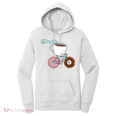 Donuts Coffee Bicycle  Women's Hoodie