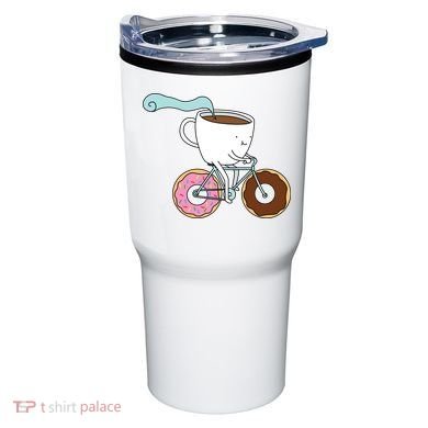 Donuts Coffee Bicycle  Tumbler