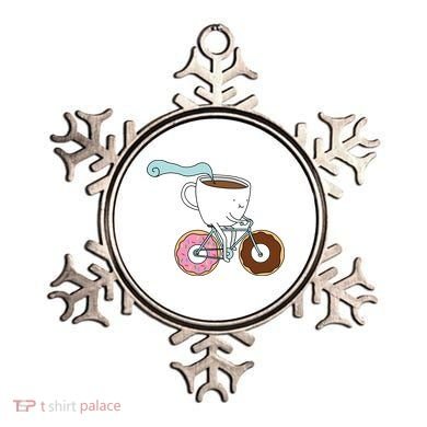 Donuts Coffee Bicycle  Ornament