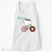 Donuts Coffee Bicycle  Women's Tank Top thumb 0