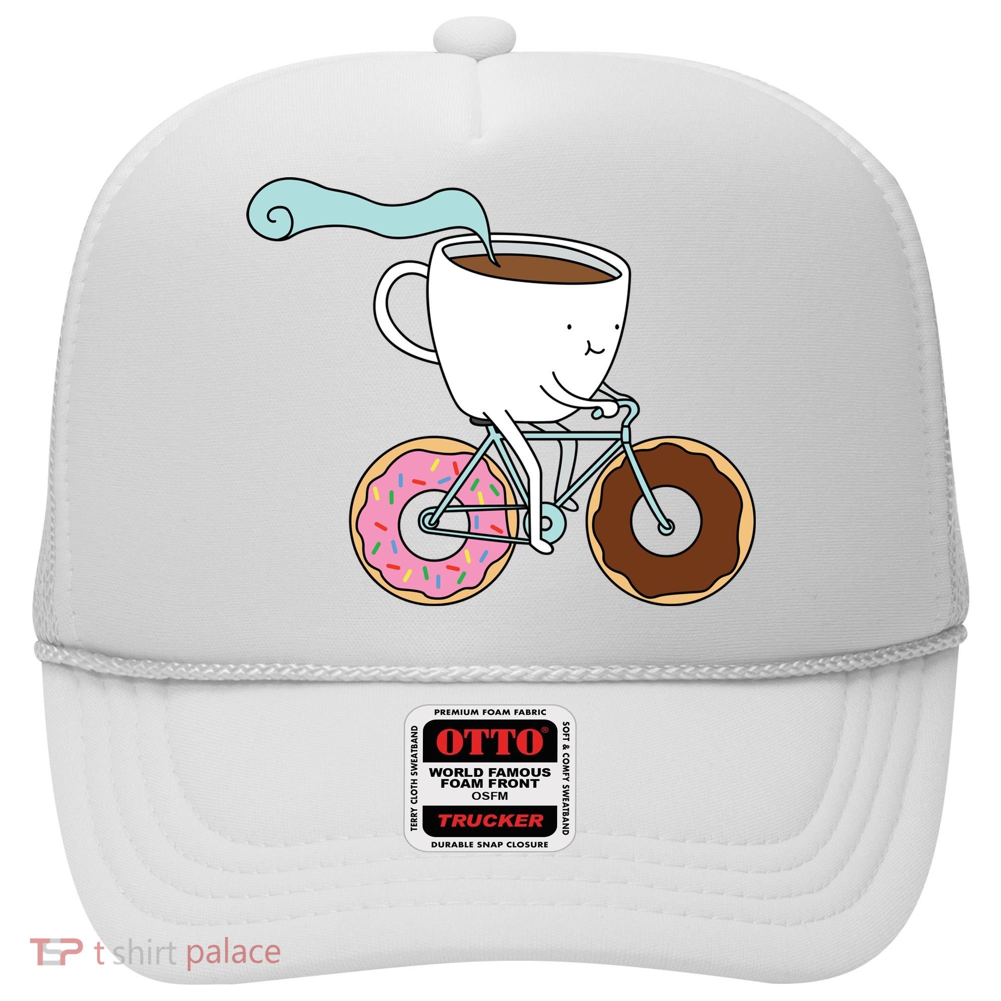 Donuts Coffee Bicycle  Hat