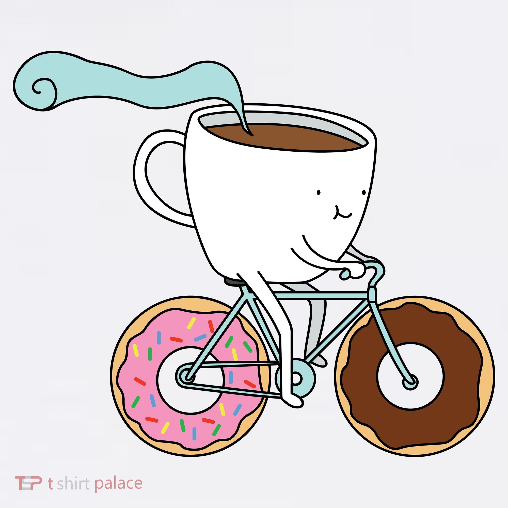 Donuts Coffee Bicycle  Hat