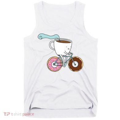 Donuts Coffee Bicycle  Tank Top