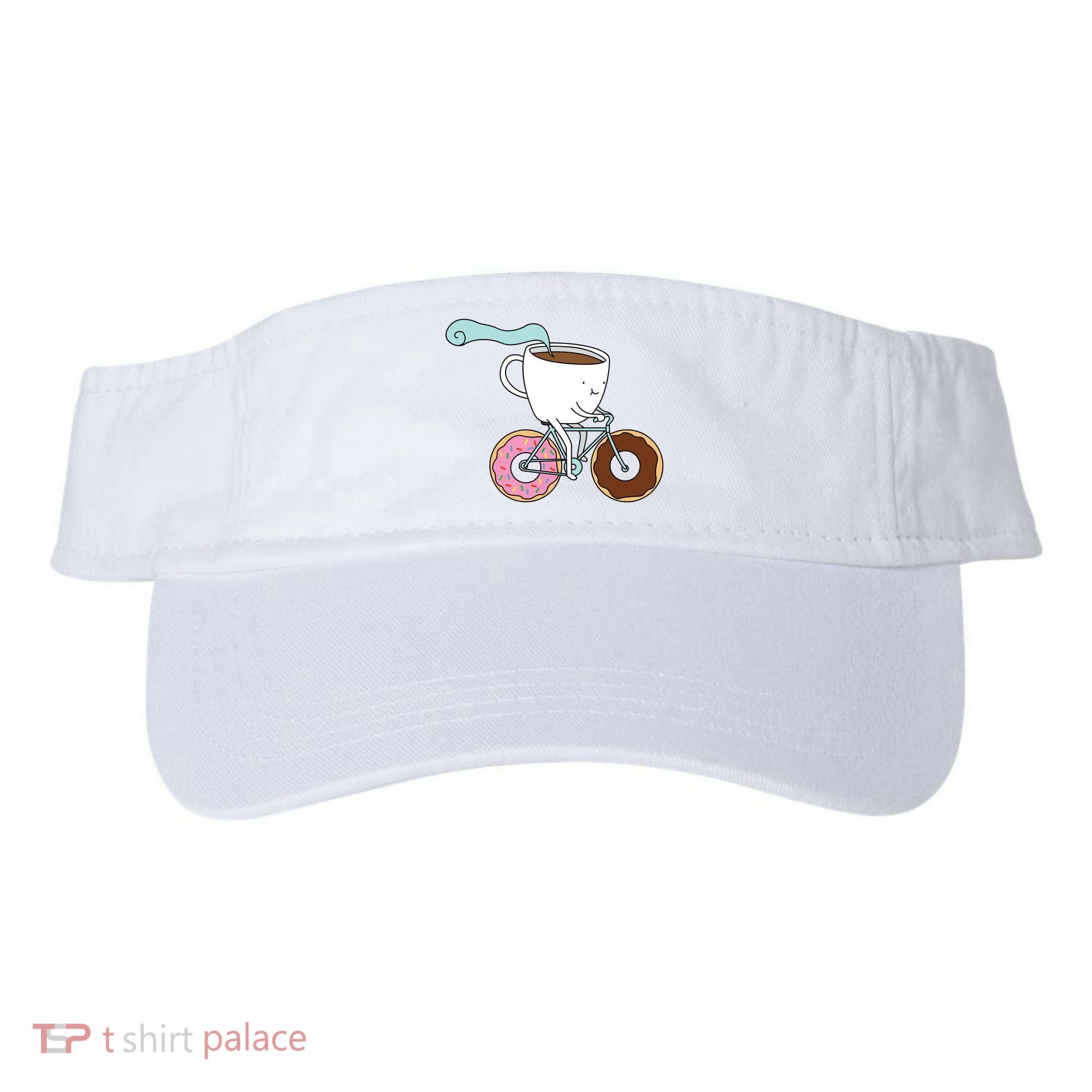 Donuts Coffee Bicycle  Visor