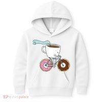 Donuts Coffee Bicycle  Kids Hoodie thumb 0