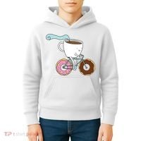 Donuts Coffee Bicycle  Kids Hoodie thumb 4